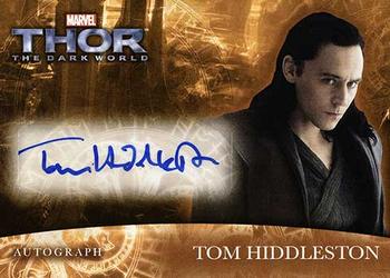 2013 Upper Deck Thor The Dark World - Autograph #TO Tom Hiddleston Front