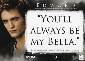 2010 NECA Twilight Eclipse Series 1 #3 Edward Back