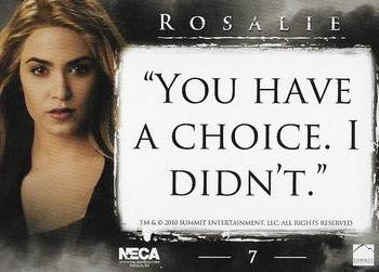 2010 NECA Twilight Eclipse Series 1 #7 Rosalie Back