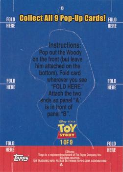 2010 Topps Toy Story Fun Packs - Toys at Play Pop-Up Cards #1 Woody Back