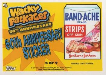 2017 Topps Wacky Packages 50th Anniversary #5 Band-Ache Back