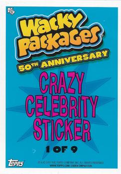 2017 Topps Wacky Packages 50th Anniversary #1 Katy Perry Fireworks Back