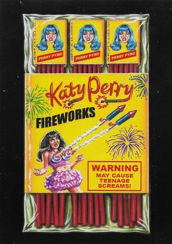 2017 Topps Wacky Packages 50th Anniversary #1 Katy Perry Fireworks Front