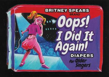 2017 Topps Wacky Packages 50th Anniversary #2 Britney Spears Oops! I Did it Again! Diapers Front