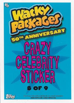 2017 Topps Wacky Packages 50th Anniversary #8 Efron Soda 6-Pack Back