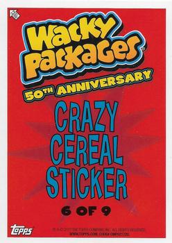 2017 Topps Wacky Packages 50th Anniversary #6 Newty Pebbles Back