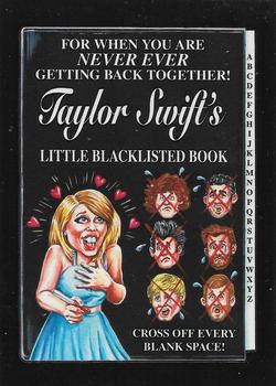 2017 Topps Wacky Packages 50th Anniversary #3 Taylor Swift's Little Blacklisted Book Front