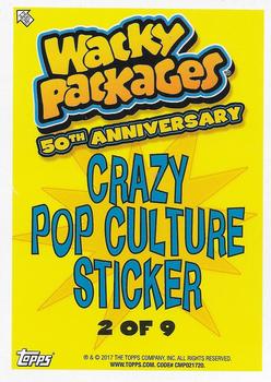 2017 Topps Wacky Packages 50th Anniversary #2 Crappin' Underpants Back