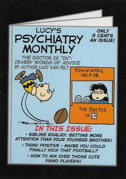 2017 Topps Wacky Packages 50th Anniversary #4 Lucy's Physchiatry Monthly Front