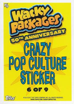 2017 Topps Wacky Packages 50th Anniversary #6 Jokester Clown Makeup Kit Back