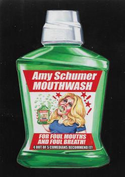 2017 Topps Wacky Packages 50th Anniversary #1 Amy Schumer Mouthwash Front
