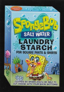 2017 Topps Wacky Packages 50th Anniversary #4 SpongeBob Salt Water Laundry Starch Front