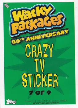 2017 Topps Wacky Packages 50th Anniversary #7 Flower Arrangers Back