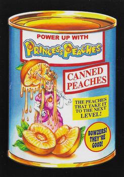 2017 Topps Wacky Packages 50th Anniversary #2 Princess Peaches Can of Peaches Front
