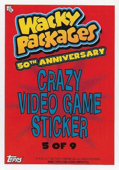 2017 Topps Wacky Packages 50th Anniversary #5 Megamanny 6XL Back