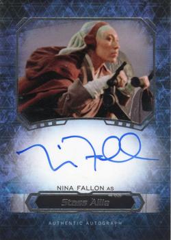2016 Topps Star Wars Masterwork - Autographs #NNO Nina Fallon Front