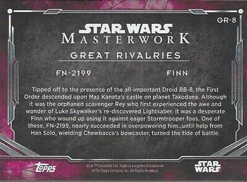 2016 Topps Star Wars Masterwork - Great Rivalries #GR-8 Finn / FN-2199 Back