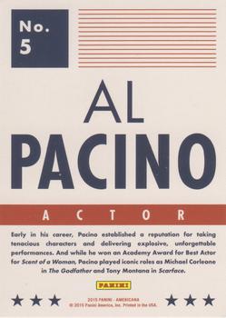 2015 Panini Americana - Blue #5 Al Pacino Back