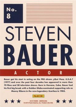 2015 Panini Americana - Blue #8 Steven Bauer Back
