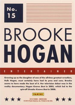 2015 Panini Americana - Blue #15 Brooke Hogan Back