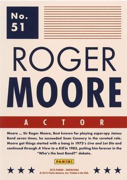 2015 Panini Americana - Blue #51 Roger Moore Back