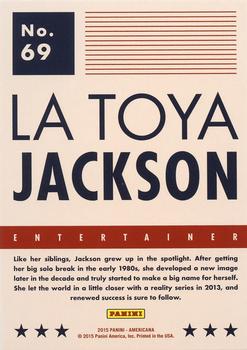 2015 Panini Americana - Blue #69 La Toya Jackson Back