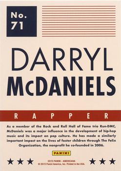 2015 Panini Americana - Blue #71 Darryl McDaniels Back