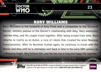 2016 Topps Doctor Who Extraterrestrial Encounters - Purple #19 Rory Williams Back