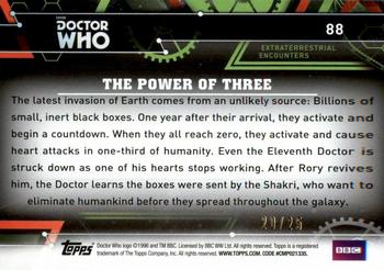 2016 Topps Doctor Who Extraterrestrial Encounters - Red #88 The Power of Three Back