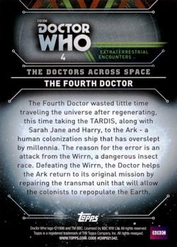 2016 Topps Doctor Who Extraterrestrial Encounters - Doctors Across Space #4 The Fourth Doctor Back