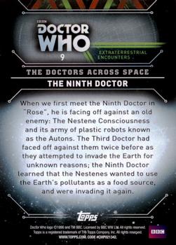 2016 Topps Doctor Who Extraterrestrial Encounters - Doctors Across Space #9 The Ninth Doctor Back
