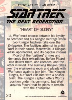 2016 Rittenhouse Star Trek: The Next Generation Portfolio Prints Series Two #20 Heart of Glory Back