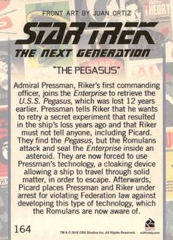 2016 Rittenhouse Star Trek: The Next Generation Portfolio Prints Series Two #164 The Pegasus Back