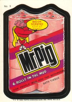1985 Topps Wacky Packages #3 Mr. Pig Tissue Front