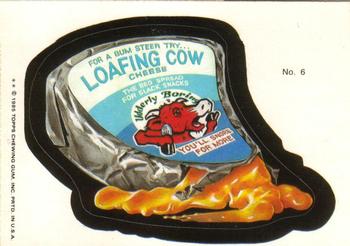 1985 Topps Wacky Packages #6 Loafing Cow Cheese Front