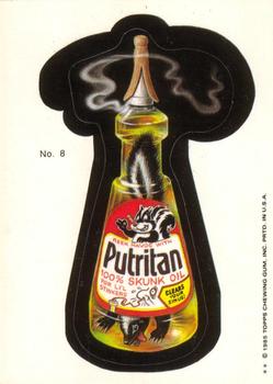 1985 Topps Wacky Packages #8 Putritan Oil Front