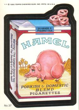 1985 Topps Wacky Packages #37 Hamel Cigarettes Front