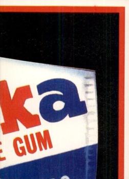 1985 Topps Wacky Packages #41 Batzooka Bubble Gum Back