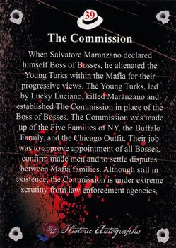 2016 Historic Autographs The Mob #39 The Commission Back