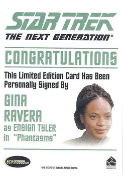 2016 Rittenhouse Star Trek: The Next Generation Portfolio Prints Series Two - Autographs (Classic Design) #NNO Gina Ravera Back