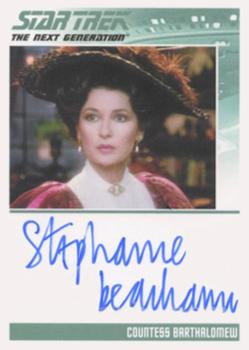 2016 Rittenhouse Star Trek: The Next Generation Portfolio Prints Series Two - Autographs (Classic Design) #NNO Stephanie Beacham Front