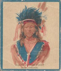 1934 Papoose Gum Indians (V254) #2 Agate Arrow Point Front