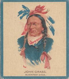 1934 Papoose Gum Indians (V254) #21 John Grass Front