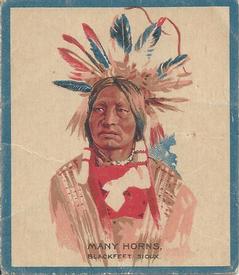 1934 Papoose Gum Indians (V254) #32 Many Horns Front