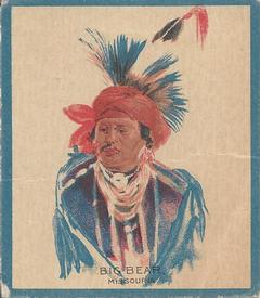 1934 Papoose Gum Indians (V254) #38 Big Bear Front