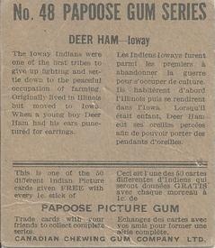 1934 Papoose Gum Indians (V254) #48 Deer Ham Back