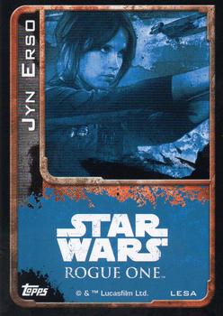 2016 Topps Star Wars Rogue One (UK Version) - Limited Edition #LESA Jyn Erso Back