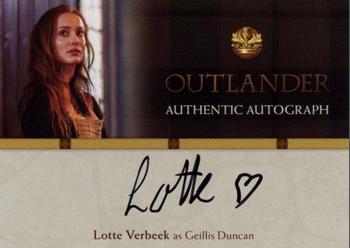 2016 Cryptozoic Outlander Season 1 - Autographs #LV Lotte Verbeek Front