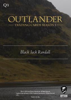 2016 Cryptozoic Outlander Season 1 - Quotes Fraser  Silver Brooch Foil Stamp #Q3 I dwell in darkness, and darkness is where I belong. - Black Jack Randall Back