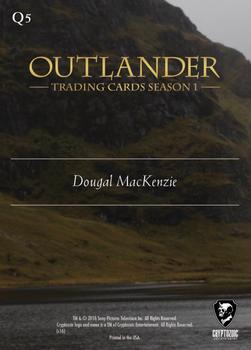 2016 Cryptozoic Outlander Season 1 - Quotes Fraser  Silver Brooch Foil Stamp #Q5 Seems like the feral cat we picked up on the road is trying to pull in her claws - Dougal MacKenzie Back